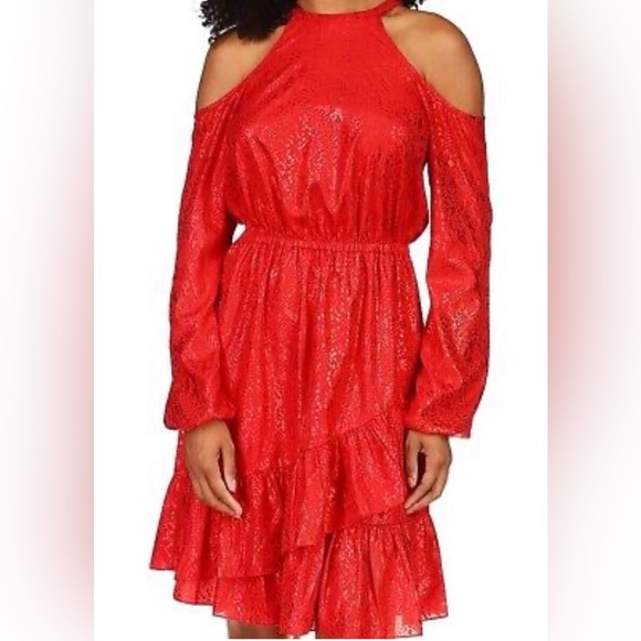 Lot of (3) Michael Kors dresses (red, black and animal print) - Picture 1 of 7